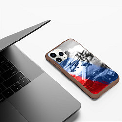 Чехол iPhone 11 Pro матовый Армия РФ, цвет: 3D-коричневый — фото 2