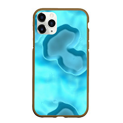 Чехол iPhone 11 Pro матовый Мятые облака, цвет: 3D-коричневый