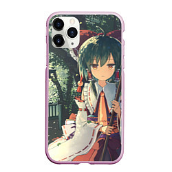 Чехол iPhone 11 Pro матовый Touhou Project Reimu Hakurei, цвет: 3D-розовый