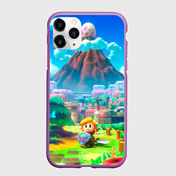 Чехол iPhone 11 Pro матовый Маленький Линк, цвет: 3D-фиолетовый