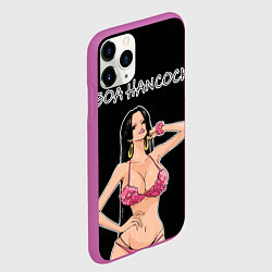Чехол iPhone 11 Pro матовый Боа Хенкок - Ван пис, цвет: 3D-фиолетовый — фото 2