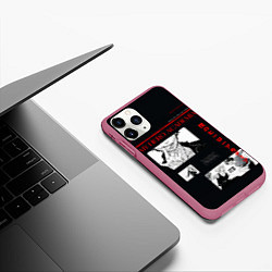 Чехол iPhone 11 Pro матовый Экспозиция - Моя геройская академия, цвет: 3D-малиновый — фото 2