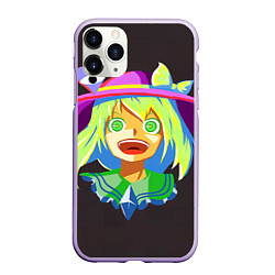 Чехол iPhone 11 Pro матовый Touhou Project Койши Комейдзи, цвет: 3D-светло-сиреневый