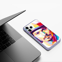 Чехол iPhone 11 Pro матовый Актер, цвет: 3D-светло-сиреневый — фото 2