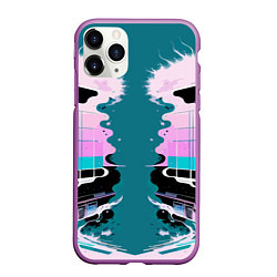 Чехол iPhone 11 Pro матовый Vanguard abstraction - vogue, цвет: 3D-фиолетовый