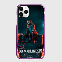 Чехол iPhone 11 Pro матовый Мистер Дамп Vampire the masquerade bloodlines 2, цвет: 3D-фиолетовый