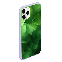 Чехол iPhone 11 Pro матовый Green lighting background, цвет: 3D-светло-сиреневый — фото 2