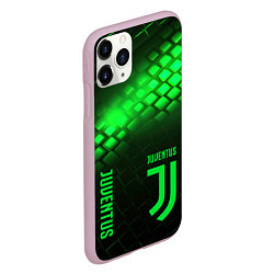 Чехол iPhone 11 Pro матовый Juventus green logo neon, цвет: 3D-розовый — фото 2