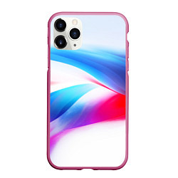 Чехол iPhone 11 Pro матовый Футболка Россия, цвет: 3D-малиновый