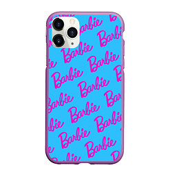 Чехол iPhone 11 Pro матовый Barbie pattern, цвет: 3D-фиолетовый