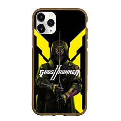 Чехол iPhone 11 Pro матовый Кибер самурай ghostrunner 2, цвет: 3D-коричневый