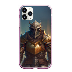 Чехол iPhone 11 Pro матовый Рыцарь в доспехах, цвет: 3D-розовый
