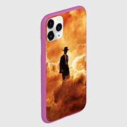 Чехол iPhone 11 Pro матовый Оппенгеймер в дыму, цвет: 3D-фиолетовый — фото 2