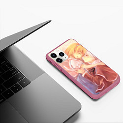 Чехол iPhone 11 Pro матовый Touhou Project Алиса Маргатройд Синки, цвет: 3D-малиновый — фото 2