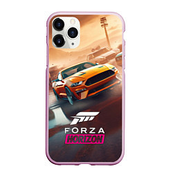 Чехол iPhone 11 Pro матовый Forza Horizon race, цвет: 3D-розовый