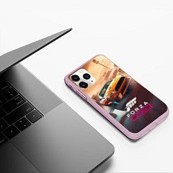 Чехол iPhone 11 Pro матовый Forza Horizon race, цвет: 3D-розовый — фото 2