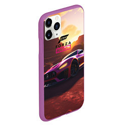 Чехол iPhone 11 Pro матовый Forza Horizon, цвет: 3D-фиолетовый — фото 2