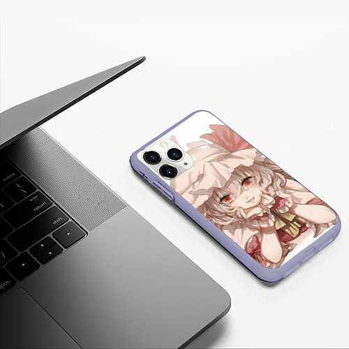 Чехол iPhone 11 Pro матовый Touhou Project Flandre Scarlet Cute / 3D-Светло-сиреневый – фото 3