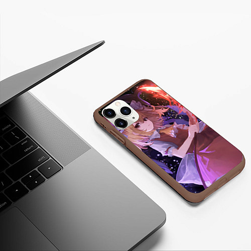 Чехол iPhone 11 Pro матовый Touhou Project Flandre Scarlet / 3D-Коричневый – фото 3