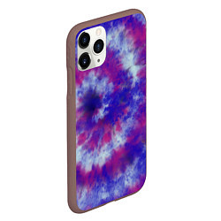 Чехол iPhone 11 Pro матовый Tie-Dye дизайн, цвет: 3D-коричневый — фото 2