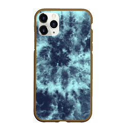 Чехол iPhone 11 Pro матовый Tie-Dye дизайн, цвет: 3D-коричневый