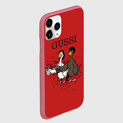 Чехол iPhone 11 Pro матовый Гусси из криминального чтиво, цвет: 3D-малиновый — фото 2
