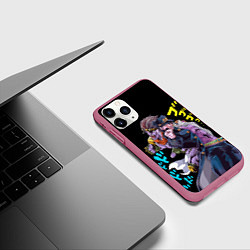 Чехол iPhone 11 Pro матовый Это Джоджо, цвет: 3D-малиновый — фото 2