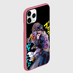 Чехол iPhone 11 Pro матовый Это Джоджо, цвет: 3D-малиновый — фото 2