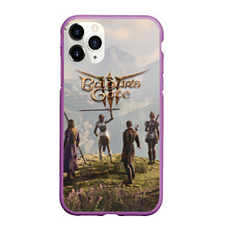 Чехол iPhone 11 Pro матовый Отряд Врат Балдура, цвет: 3D-фиолетовый