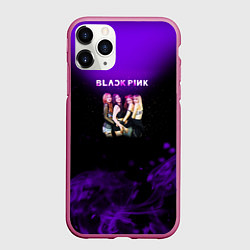 Чехол iPhone 11 Pro матовый Blackpink art, цвет: 3D-малиновый