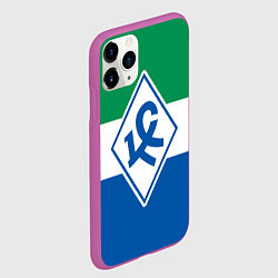 Чехол iPhone 11 Pro матовый Крылья Советов - футбольный клуб, цвет: 3D-фиолетовый — фото 2