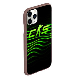 Чехол iPhone 11 Pro матовый CS2 green logo, цвет: 3D-коричневый — фото 2
