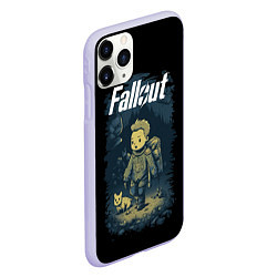 Чехол iPhone 11 Pro матовый Fallout boy, цвет: 3D-светло-сиреневый — фото 2