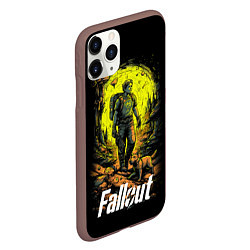 Чехол iPhone 11 Pro матовый Fallout poster, цвет: 3D-коричневый — фото 2