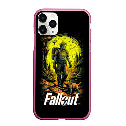 Чехол iPhone 11 Pro матовый Fallout poster, цвет: 3D-малиновый