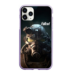 Чехол iPhone 11 Pro матовый Fallout game, цвет: 3D-светло-сиреневый