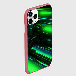 Чехол iPhone 11 Pro матовый Green elemetns, цвет: 3D-малиновый — фото 2