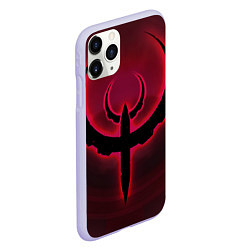 Чехол iPhone 11 Pro матовый Quake красный, цвет: 3D-светло-сиреневый — фото 2