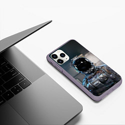 Чехол iPhone 11 Pro матовый Starfield astronaut, цвет: 3D-серый — фото 2
