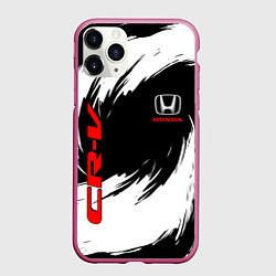 Чехол iPhone 11 Pro матовый Honda - белые краски