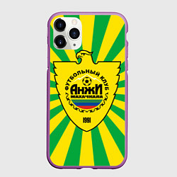 Чехол iPhone 11 Pro матовый Футбольный клуб Анжи, цвет: 3D-фиолетовый