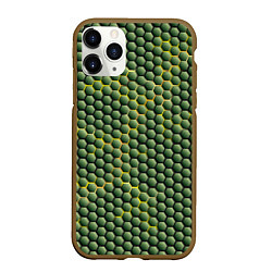 Чехол iPhone 11 Pro матовый Желтая энергия, цвет: 3D-коричневый