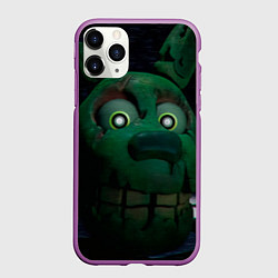 Чехол iPhone 11 Pro матовый Спрингтрап голова, цвет: 3D-фиолетовый