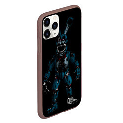 Чехол iPhone 11 Pro матовый Бонни во тьме, цвет: 3D-коричневый — фото 2