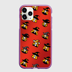 Чехол iPhone 11 Pro матовый Ведьмочки, цвет: 3D-фиолетовый