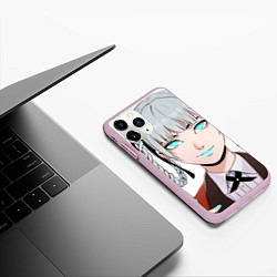 Чехол iPhone 11 Pro матовый Безумный азарт Кирари Момобами, цвет: 3D-розовый — фото 2