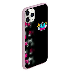 Чехол iPhone 11 Pro матовый Игра в кальмара x Fall Guys, цвет: 3D-розовый — фото 2