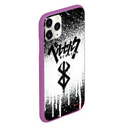 Чехол iPhone 11 Pro матовый Berserk logo symbol, цвет: 3D-фиолетовый — фото 2