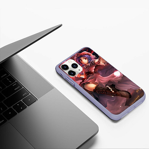 Чехол iPhone 11 Pro матовый Touhou Project Remilia / 3D-Светло-сиреневый – фото 3