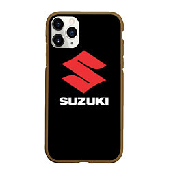 Чехол iPhone 11 Pro матовый Suzuki sport brend, цвет: 3D-коричневый